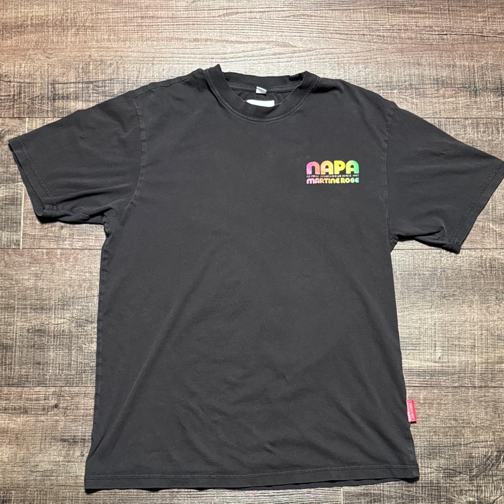 Napa by Martine Rose Black Short Sleeve Men's Tee